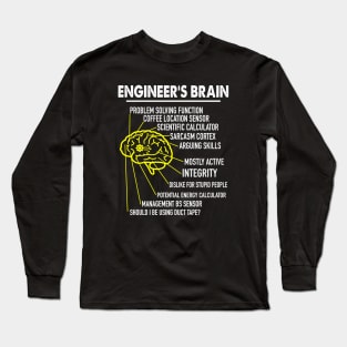 Engineer's Brain Funny Engineering Games Process Long Sleeve T-Shirt